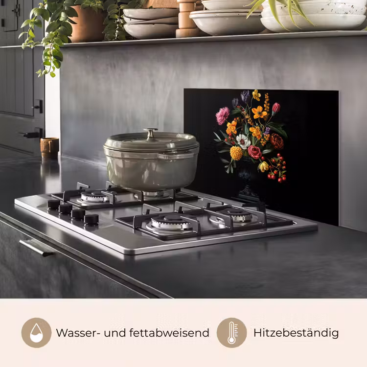 Sierlijk - Boeket - Bladeren keuken achterwand spatscherm klein -usp_DE