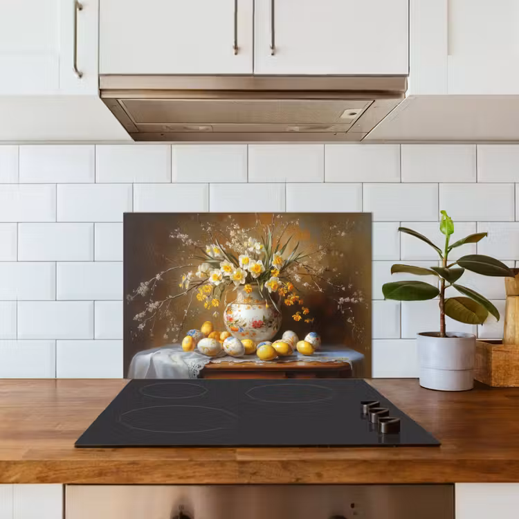 Paaseieren - Stilleven - Vaas keuken achterwand spatscherm klein -sfeer2