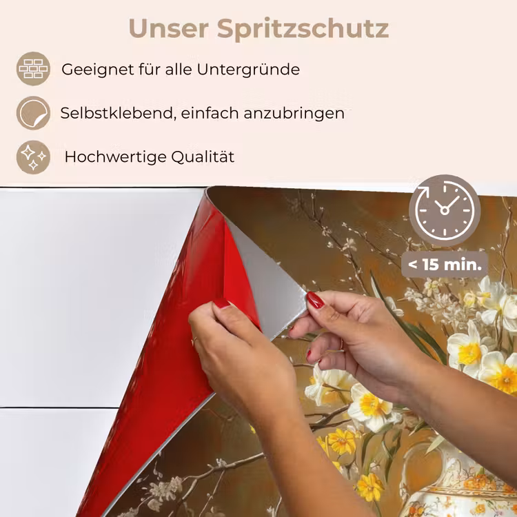 Paaseieren - Stilleven - Vaas keuken achterwand spatscherm klein -spatscherm_DE