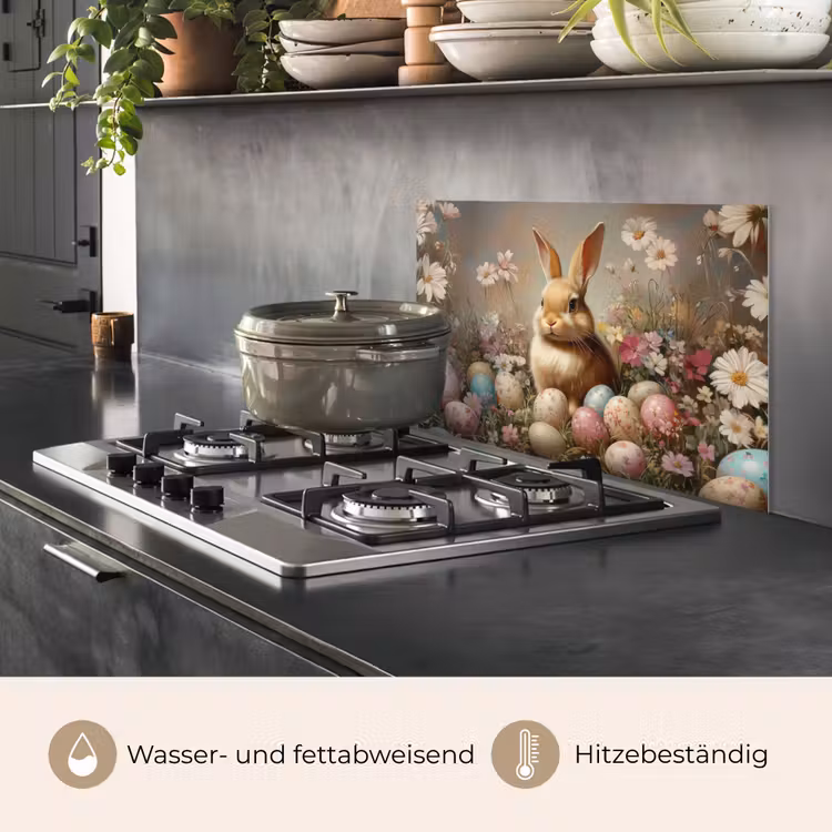Paashaas - Lente - Paaseieren keuken achterwand spatscherm klein -usp_DE