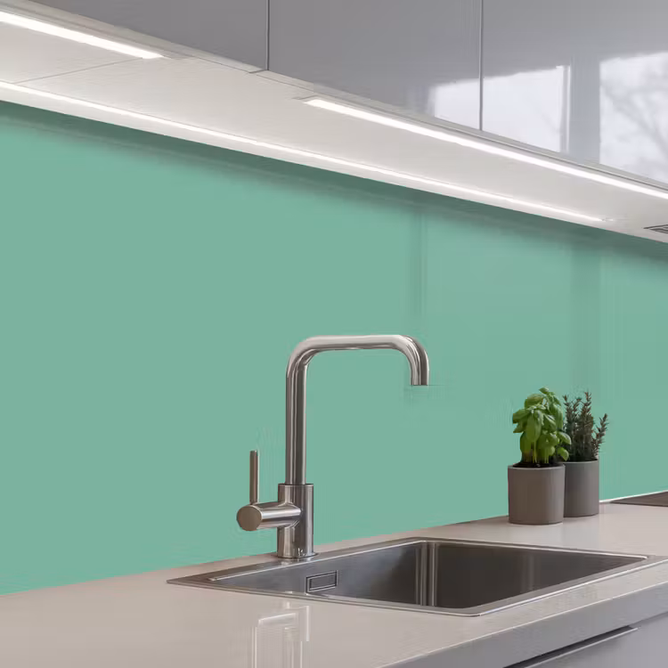 Ocean - Jade - Groen keuken achterwand 2 middel 871 -3d_schuin