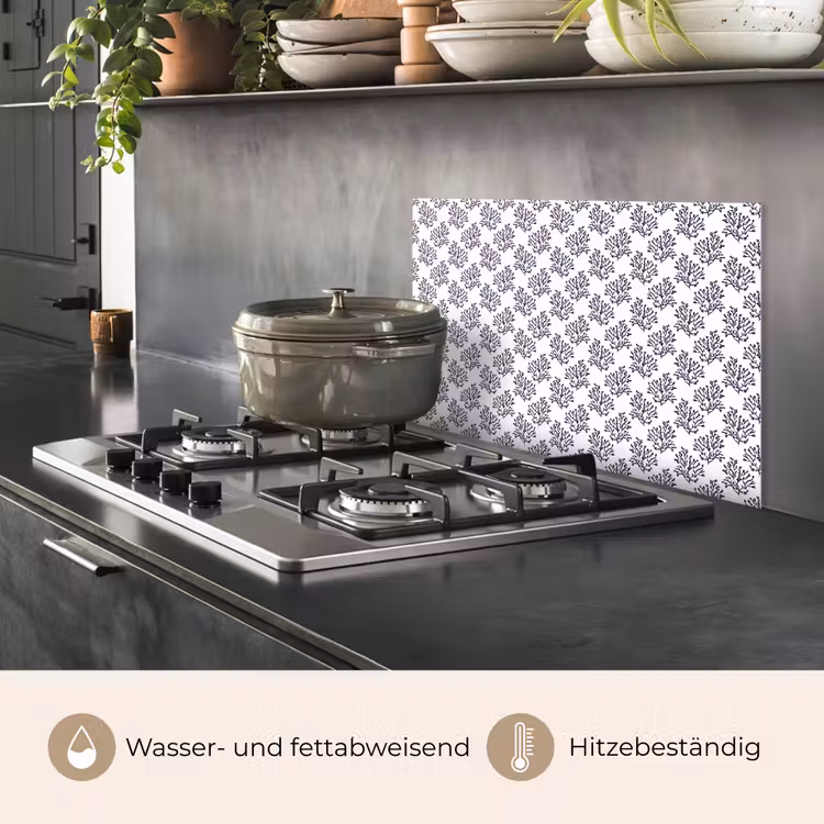 Oceaan - Koraal - Blauw - Wit keuken achterwand spatscherm klein 900 -usp_DE