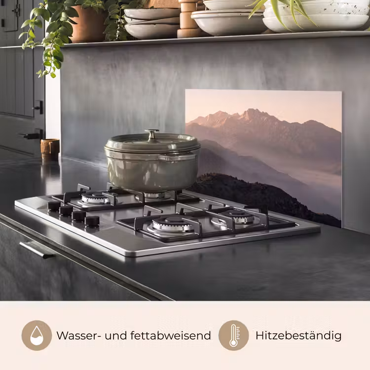 Panorama - Landschap - Bergen keuken achterwand spatscherm klein -usp_DE