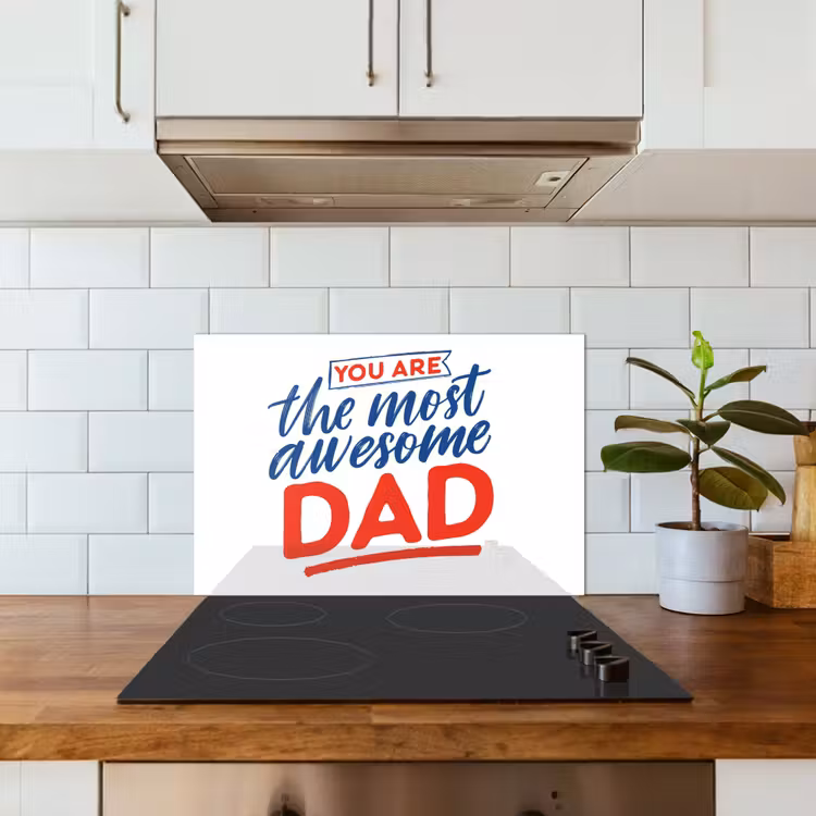 Papa - Vaderdag - Spreuken keuken achterwand spatscherm klein -sfeer2