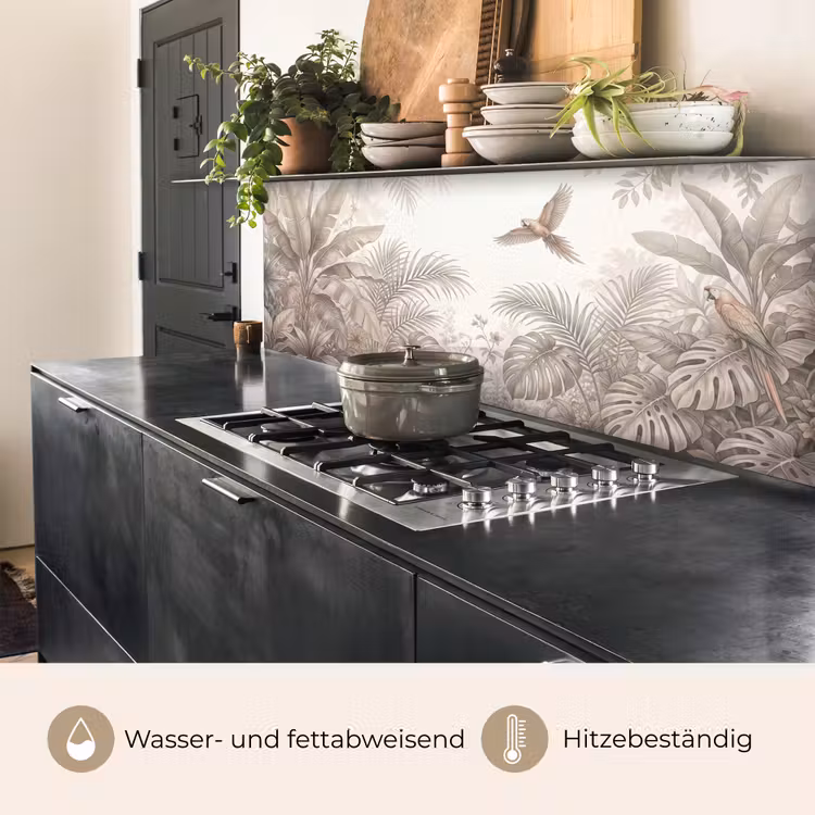 Papagaai - Jungle - Tropisch keuken achterwand 2 middel -usp_DE