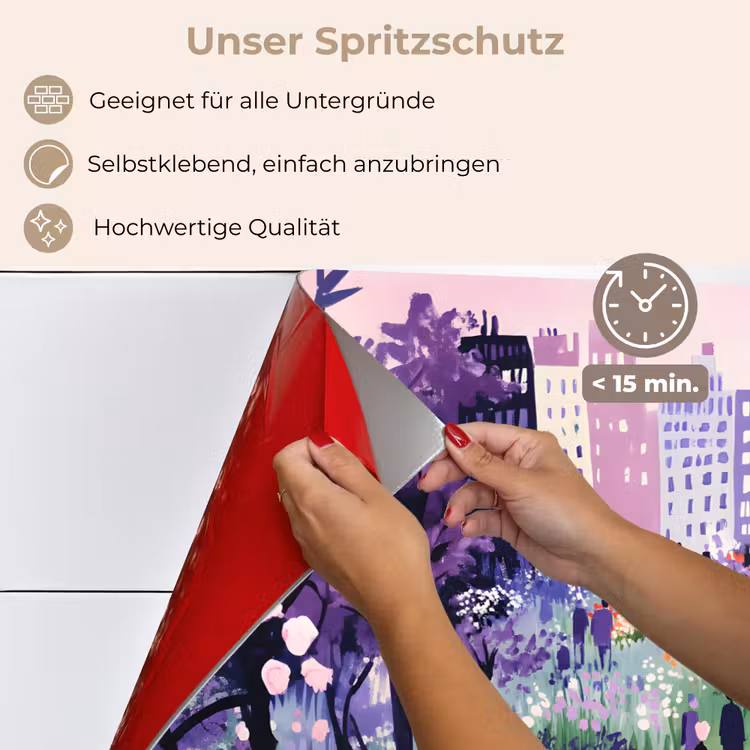 Park - Bomen - Bloemen - Gebouwen keuken achterwand spatscherm klein -spatscherm_DE