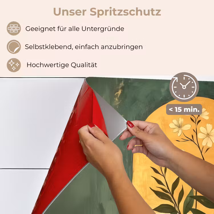 Plant - Bloemen - Wit keuken achterwand spatscherm klein -spatscherm_DE