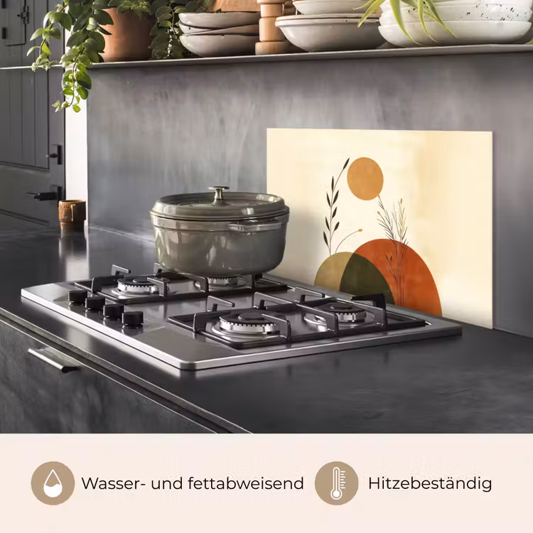 Planten - Abstract - Vormen keuken achterwand spatscherm klein -usp_DE