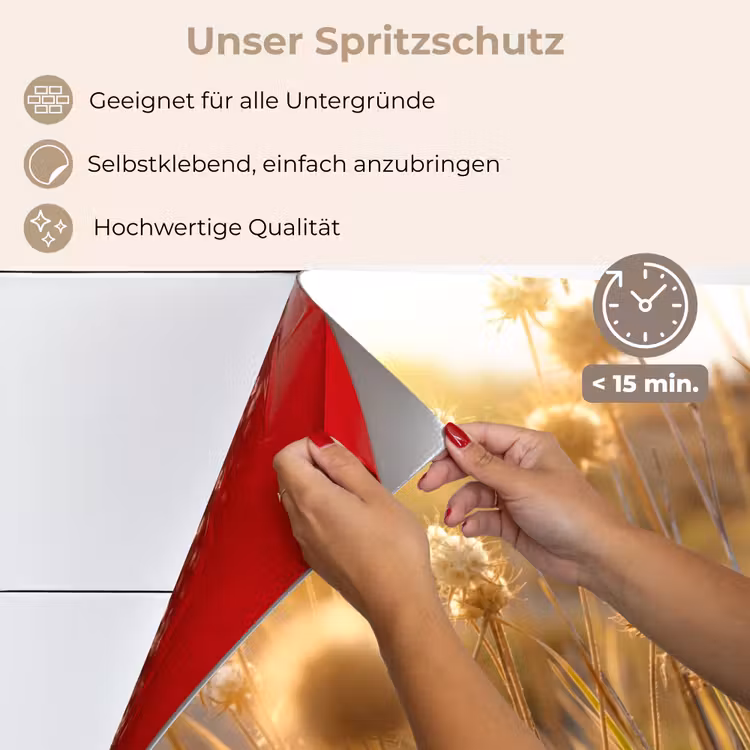 Planten - Natuur - Bloemen - Zon - Horizon keuken achterwand spatscherm klein -spatscherm_DE