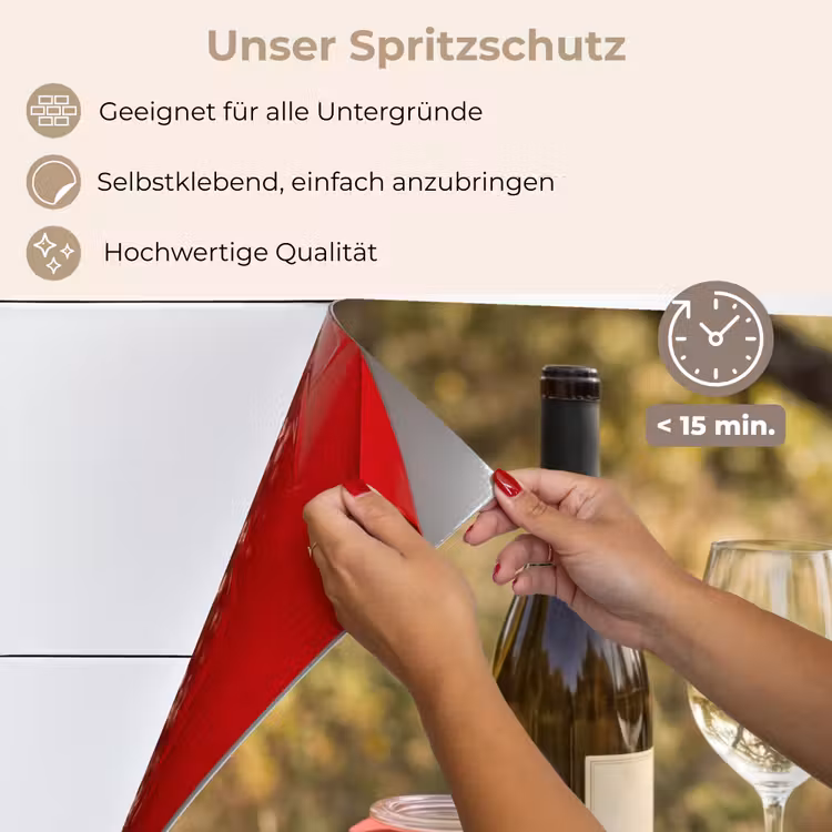 Picknick - Wijn - Kaasplankje keuken achterwand spatscherm klein -spatscherm_DE