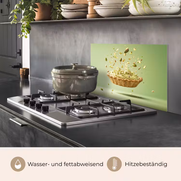 Pistache - Taart - Noten - Eten keuken achterwand spatscherm klein -usp_DE