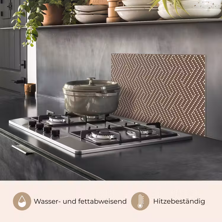 Stippen - Bruin - Beige - Patroon keuken achterwand spatscherm klein 900 -usp_DE