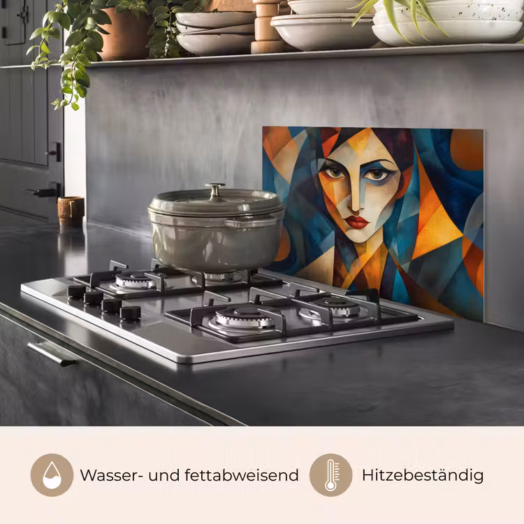 Portret - Abstract - Vormen keuken achterwand spatscherm klein -usp_DE