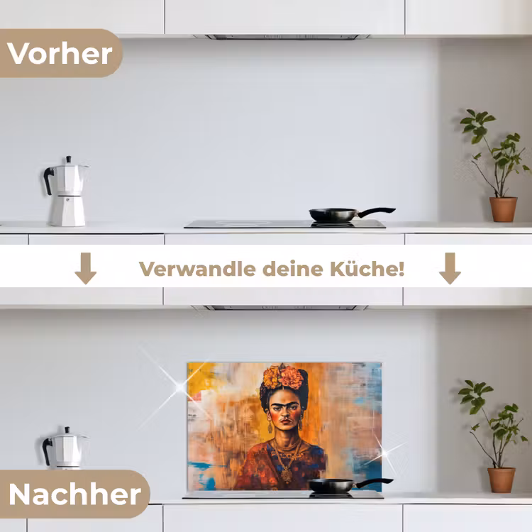 Portret - Sieraden - Schilderachtig keuken achterwand spatscherm klein -voor_na_DE