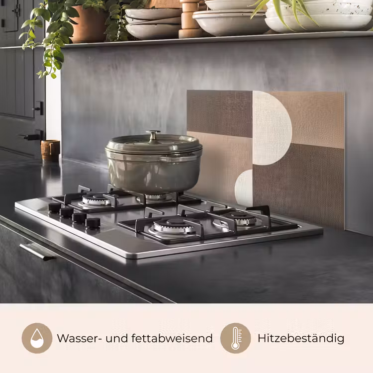 Raster - Halve cirkels - Contrast keuken achterwand spatscherm klein -usp_DE