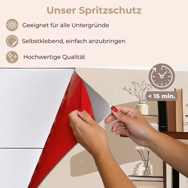 Plankjes - Boeken - Vaasjes - Planten keuken achterwand spatscherm klein -spatscherm_DE