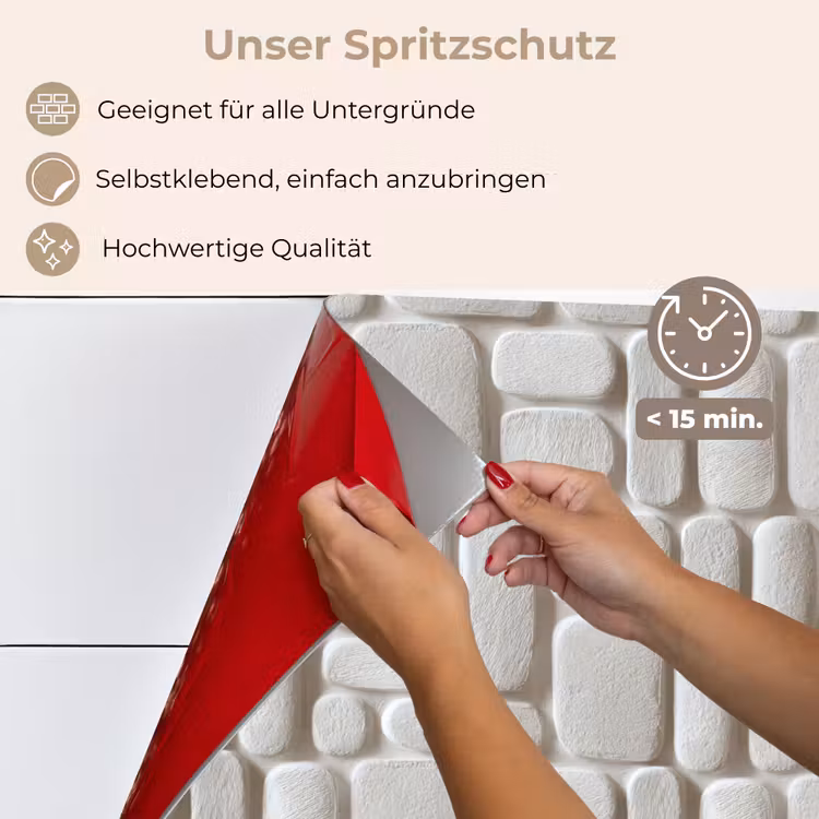 Reliëf - Structuur - Wit keuken achterwand spatscherm klein 900 -spatscherm_DE