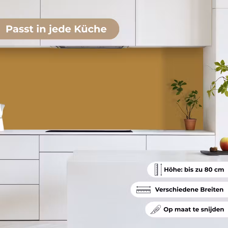 Rhythmic - Ochre - Geel keuken achterwand 2 middel 871 -sfeer4_DE