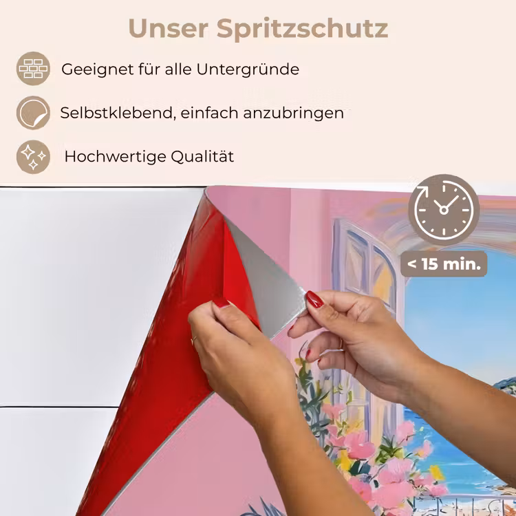 Roze - Buiten - Verf keuken achterwand spatscherm klein -spatscherm_DE