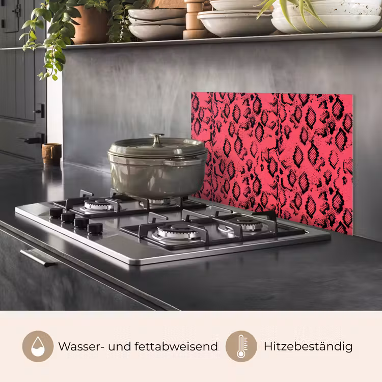 Roze - Slang - Motief keuken achterwand spatscherm klein 900 -usp_DE