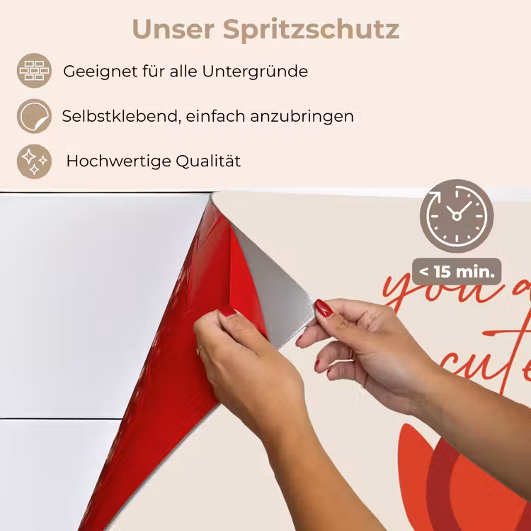 Roos - Rood - Bloem - Valentijn keuken achterwand spatscherm klein -spatscherm_DE