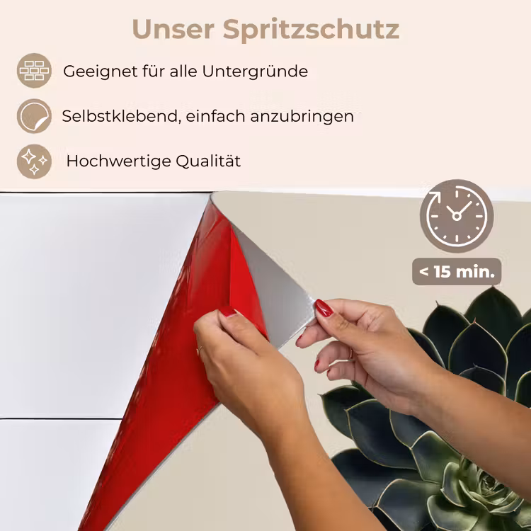 Rozet - Cirkelvormig - Donkergroen keuken achterwand spatscherm klein -spatscherm_DE