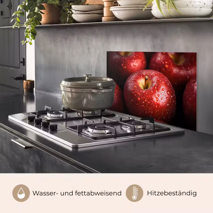 Rood - Appels - Fruit keuken achterwand spatscherm klein -usp_DE