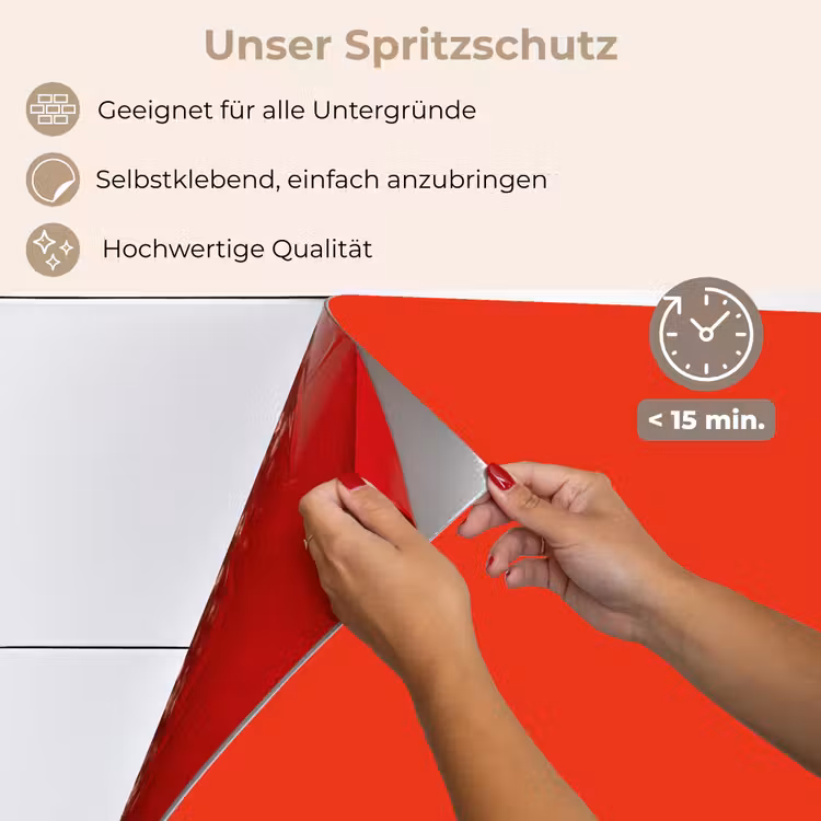 Rood - Kleur - Effen keuken achterwand spatscherm klein 900 -spatscherm_DE
