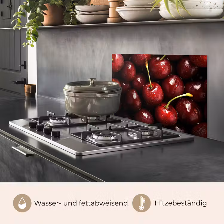 Rood - Fruit - Kersen keuken achterwand spatscherm klein -usp_DE