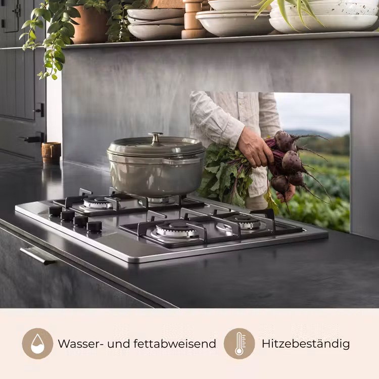 Bieten - Vers - Moestuin keuken achterwand spatscherm klein -usp_DE