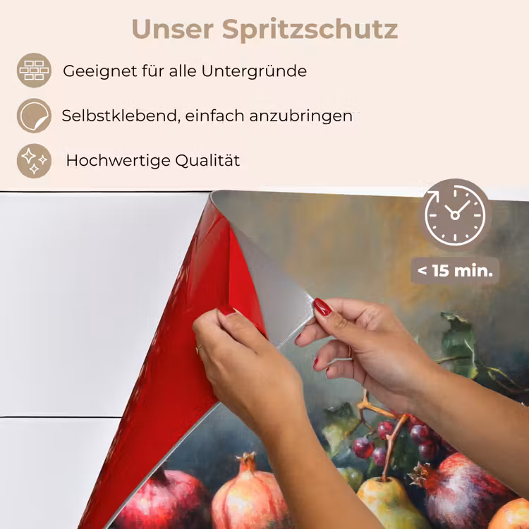 Rustiek - Stilleven - Fruit keuken achterwand spatscherm klein -spatscherm_DE