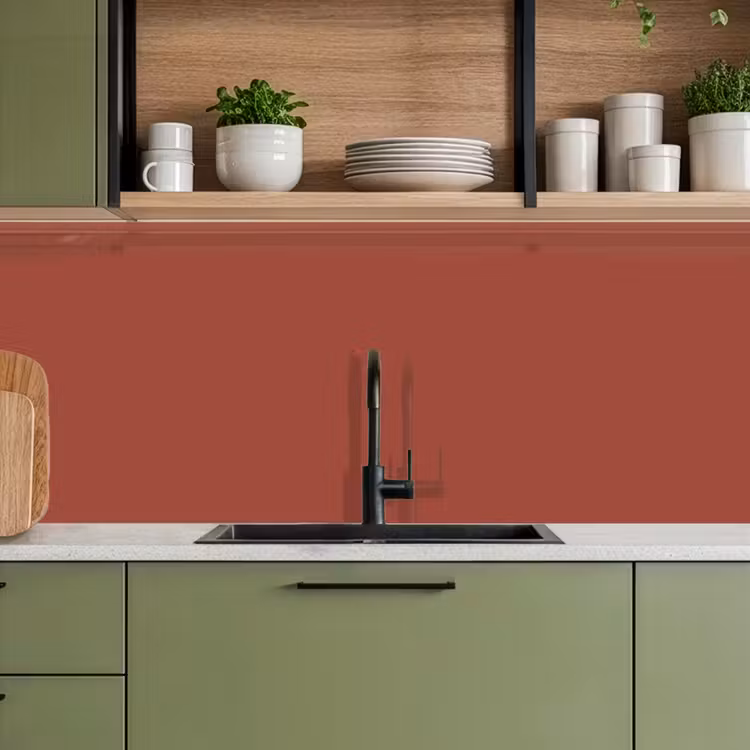 Rustic - Terracotta - Oranje keuken achterwand 2 middel 871 -sfeer3