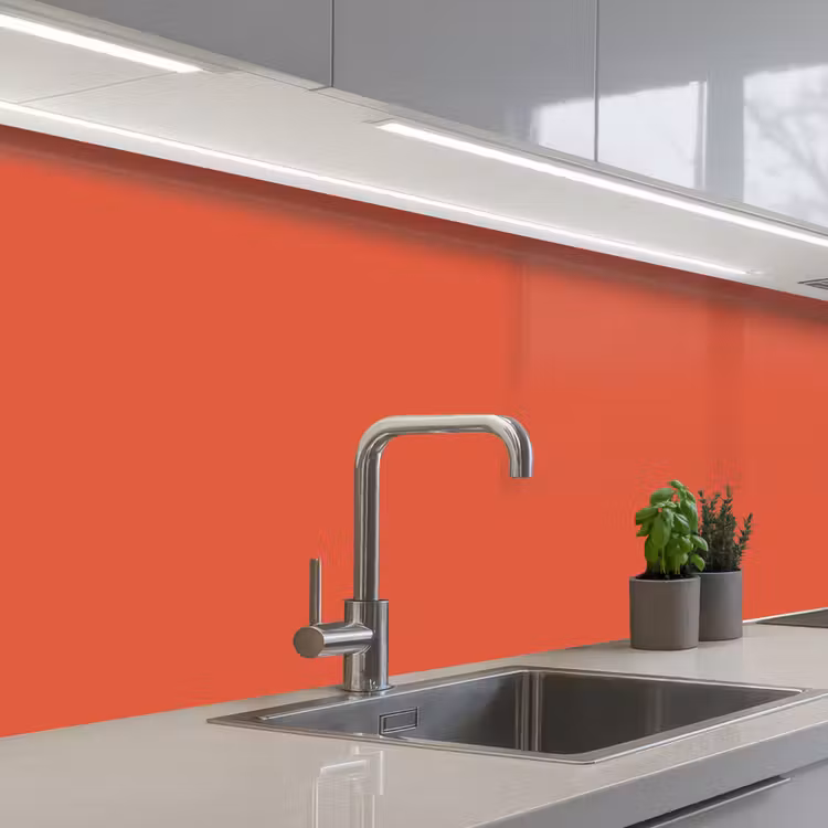 Rustic - Clay - Oranje keuken achterwand 2 middel 871 -3d_schuin