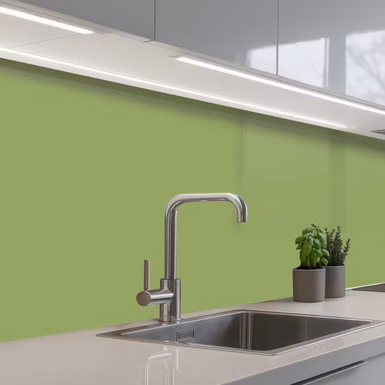 Sage - Green - Groen keuken achterwand 2 middel 871 -3d_schuin
