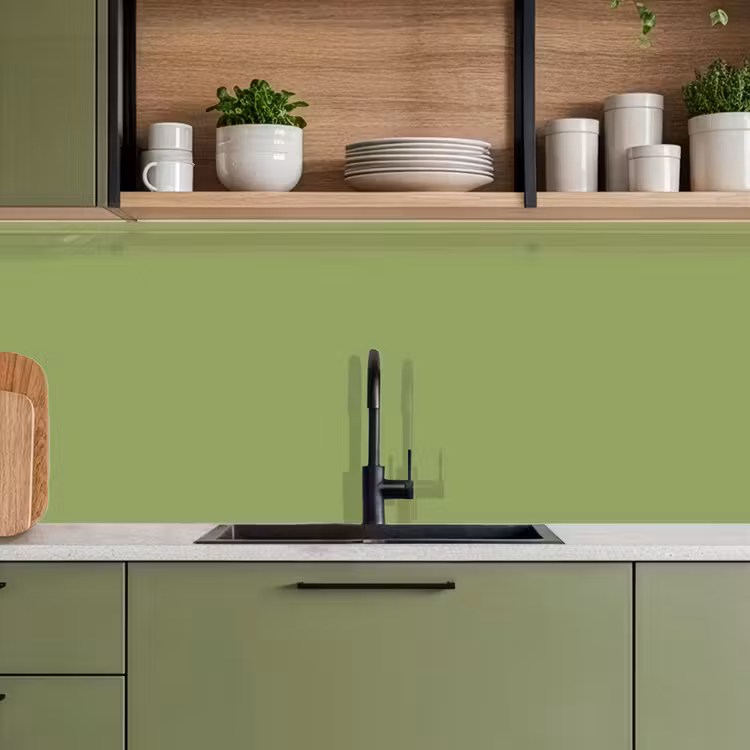 Sage - Green - Groen keuken achterwand 2 middel 871 -sfeer3