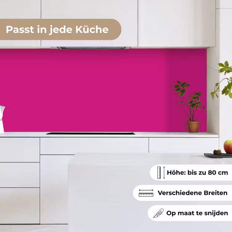 Velvet - Magenta - Roze keuken achterwand 2 middel 871 -sfeer4_DE