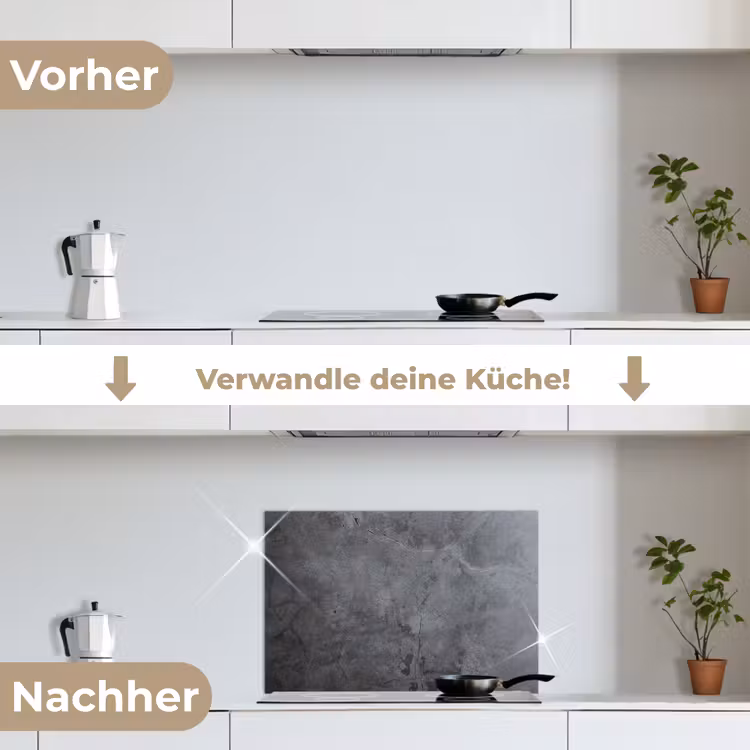 Schaduwspel op Beton keuken achterwand spatscherm klein -voor_na_DE