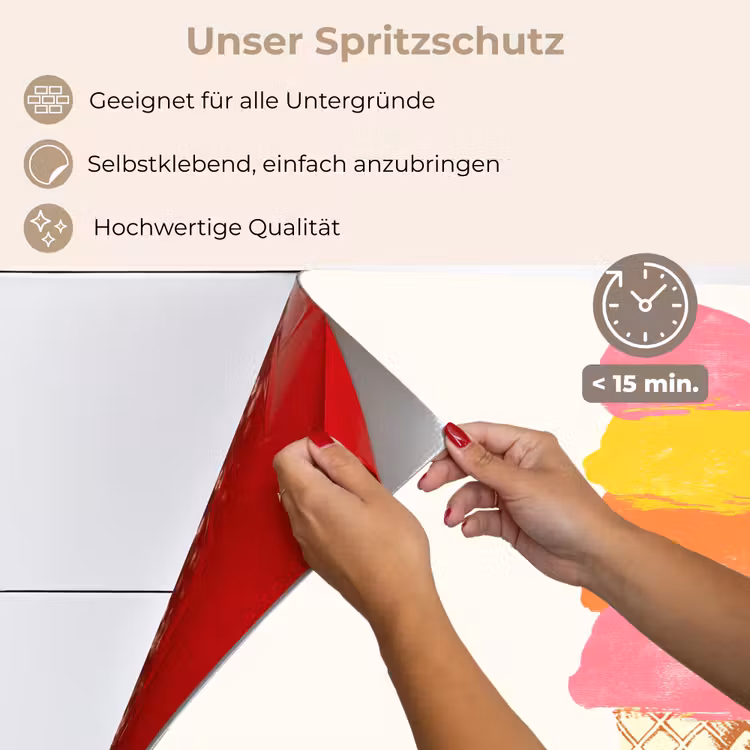 Schepijs - Hoorntje - Illustratie - Minimalistisch keuken achterwand spatscherm klein -spatscherm_DE