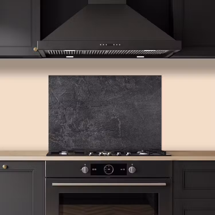 Leisteen - Beton - Natuursteen - Grijs - Industrieel keuken achterwand spatscherm klein -sfeer1