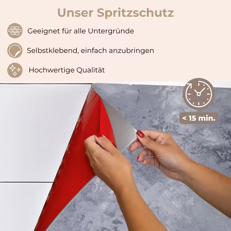 Leisteen - Beton - Retro - Structuren - Grijs - Rustiek keuken achterwand spatscherm klein -spatscherm_DE