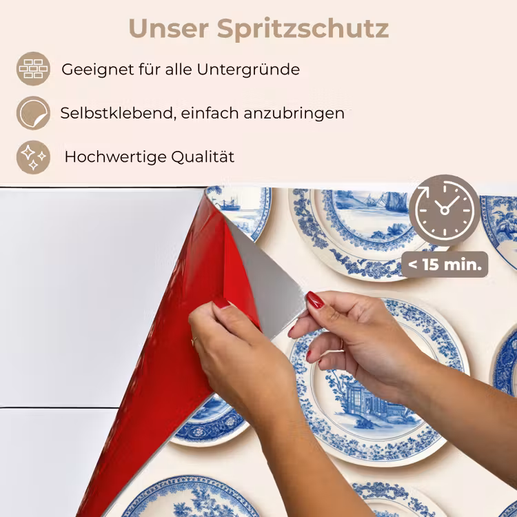 Borden - Bomen - Planten - Blauw keuken achterwand spatscherm klein 900 -spatscherm_DE
