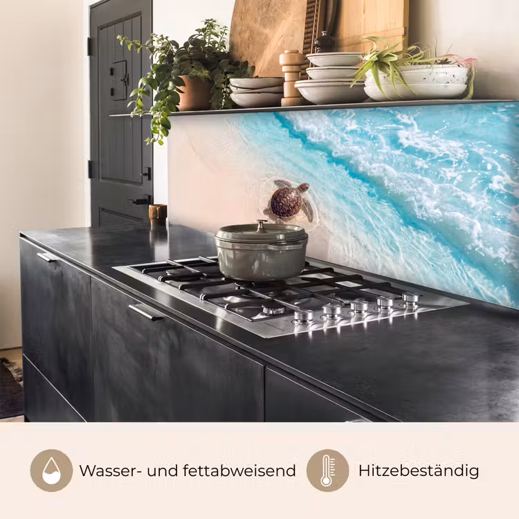 Schildpad - Helder water - Strand - Dieren - Natuur keuken achterwand 2 middel -usp_DE