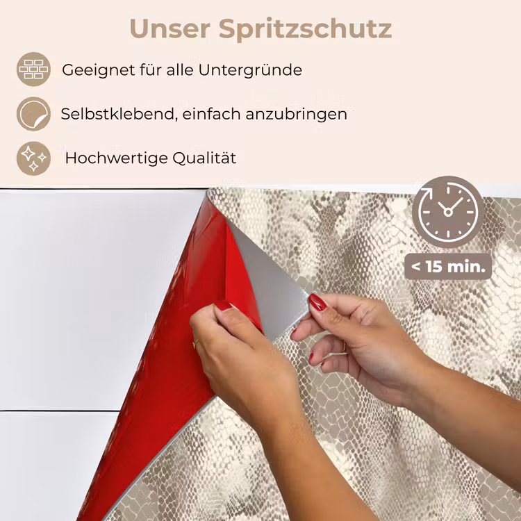Slang - Textuur - Zand keuken achterwand spatscherm klein 900 -spatscherm_DE