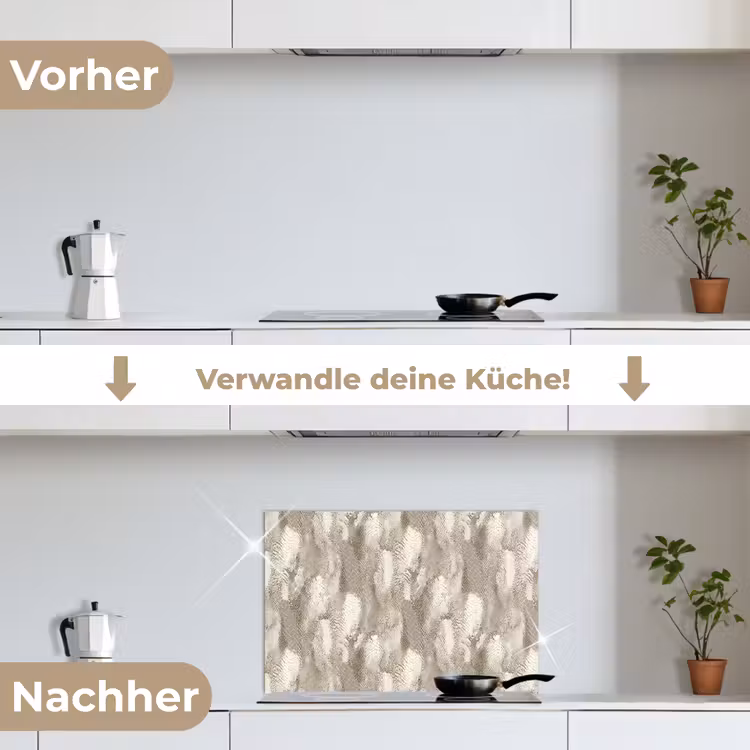 Slang - Textuur - Zand keuken achterwand spatscherm klein 900 -voor_na_DE