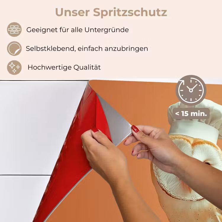 Kerkuil - Koksmuts - Oranje - Vogel keuken achterwand spatscherm klein -spatscherm_DE