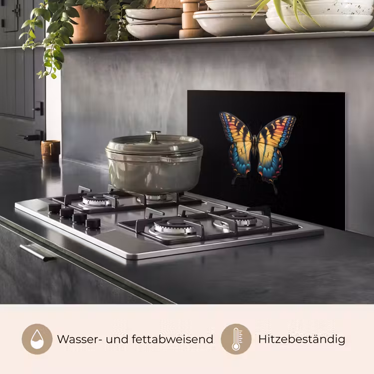 Vlinder - Kleurrijk - Speels keuken achterwand spatscherm klein -usp_DE