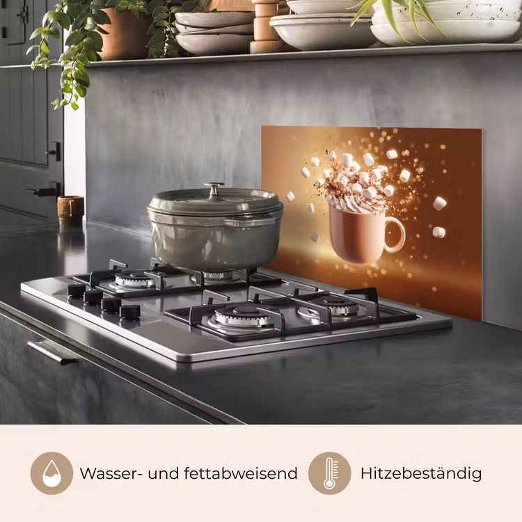 Chocomelk - Drinken - Warm - Bruin keuken achterwand spatscherm klein -usp_DE