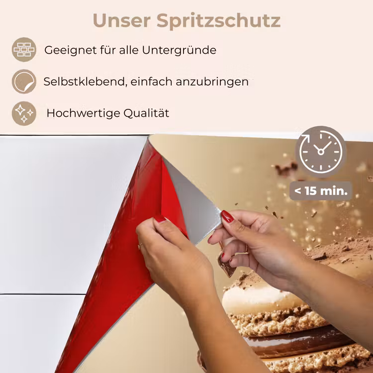 Chocolade - Macarons - Eten - Snoep keuken achterwand spatscherm klein -spatscherm_DE