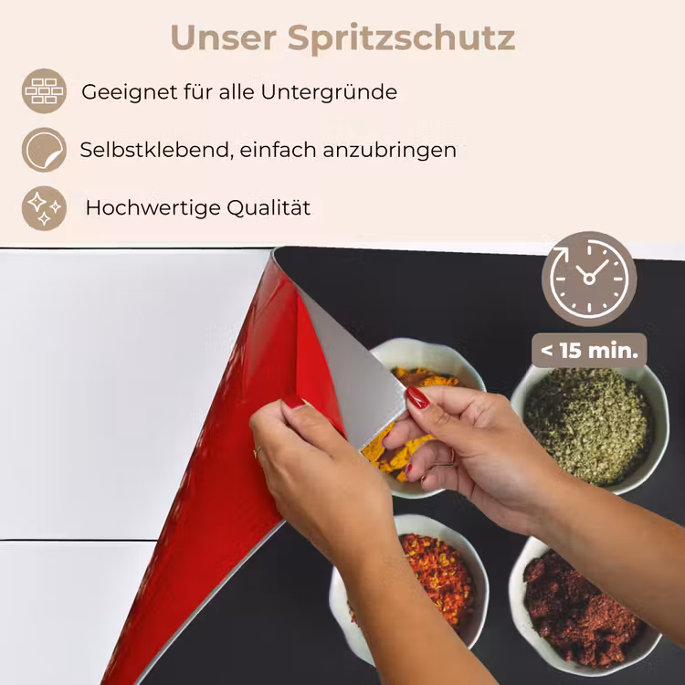 Pollepel - Specerijen - Kruiden - Groen - Bruin - Rustiek keuken achterwand spatscherm klein -spatscherm_DE