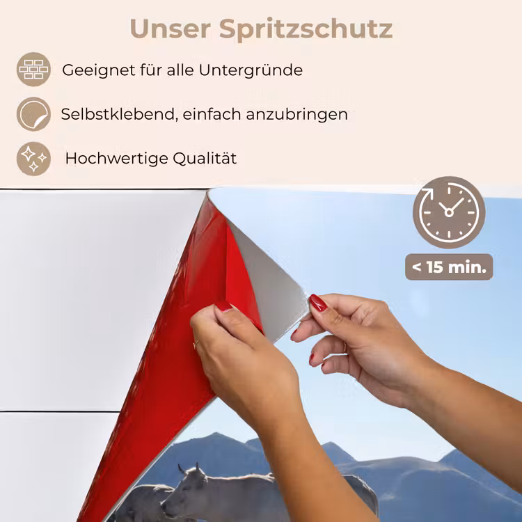 Schotse hooglander - Licht - Berg - Natuur keuken achterwand spatscherm klein -spatscherm_DE